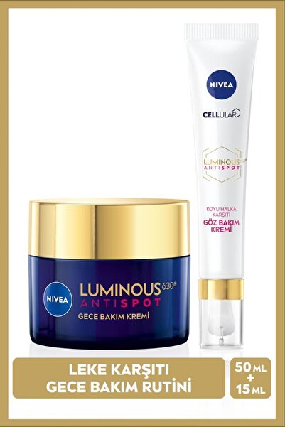 NIVEA Luminous630 Thiamidol Etkili Leke Karşıtı Gece Kremi 50ml,spf50 Ve Koyu...