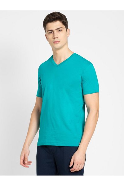 JOCKEY V-Neck T-Shirt 24X7 2726-0105-Deep Atlantis