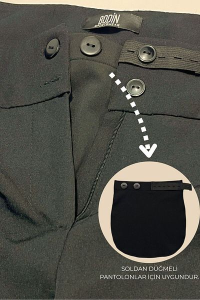 bodin Maternity Trouser Waist Extender-Women's Trouser Extender Left Button Compatible