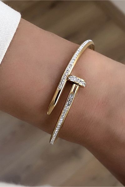 Power Es Non-Tarnish Stainless Stone Model Steel Bracelet