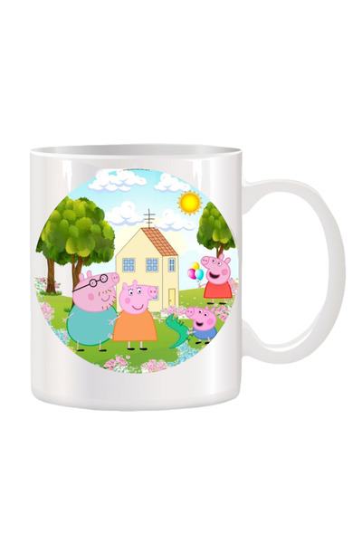 OEM Personalized white mug with Peppa Pig, INOVATIX. 330ml