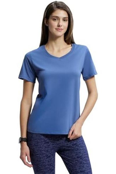 JOCKEY Atheisure-Womens T-Shirts AW88-0105-TOPAZ BLUE