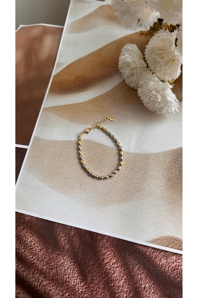 KAD COLLECTION سوار مجوهرات مزدوج اللون موديل دوريكا