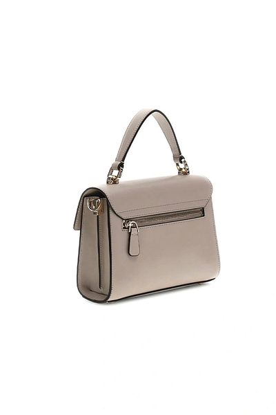 Guess Eco Aldith Top Handle Flap Women's Brown Handbag Hwevg964120-Tau