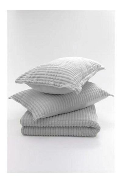 Valery Home Modern 3 Piece Single Blanket Set - Gray