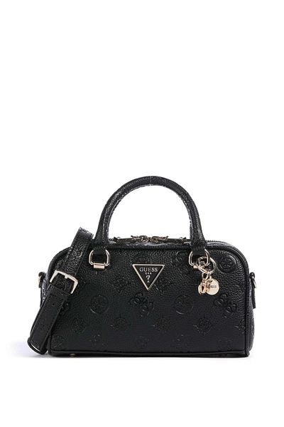 Guess Cresıdia Small Satchel Women's Black Handbag Hwpg9349050-Bla