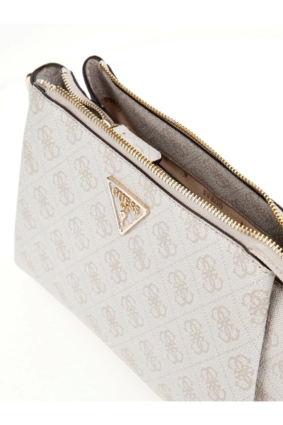 Guess Noelle Tri Compartment Xbody Women White Handbag Hwbg7879120-Bnn