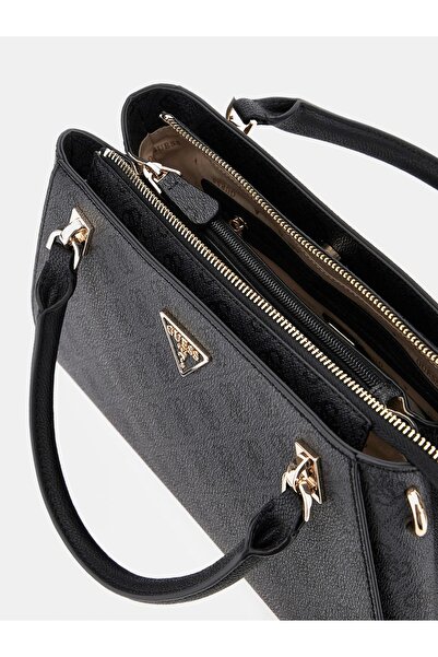 Guess Noelle Luxury Satchel Women's Anthracite Handbag Hwbg7879070-Clo