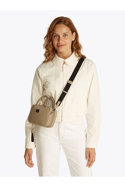 Tommy Hilfiger Tommy Hilfiger Women Relic Tan American Cool Top Handle Zip Crossover Bag