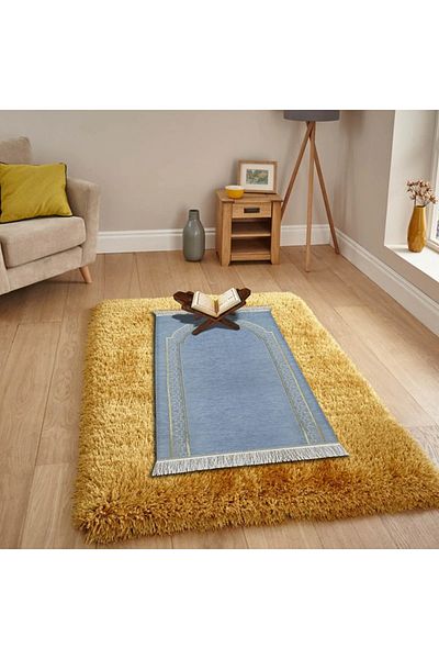 BACK COMFORT Al-Huda Memory Foam Prayer Rug 2.5 cm Thickness Luxury Memory Foam Prayer Rug