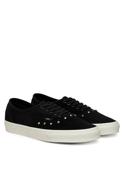 Vans Authentic Metal Detailed Black Suede Women's Shoes Vn000Crqblk1