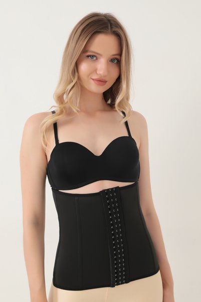 AZURİNE Black Latex Corset Firming Waist Supporter