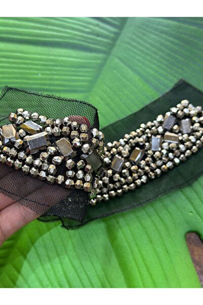 Gönülden Tasarım SREBRNA OGRACICA SA PERLAMA ZA ŠIVANJE 15X5 CM