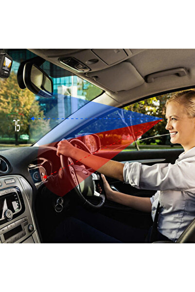 MultiZone Hyundai Era-Getz Uyumlu 3.5'' OBD HUD Dijital Hararet-Hız-Devir-Voltaj Gösterge Paneli