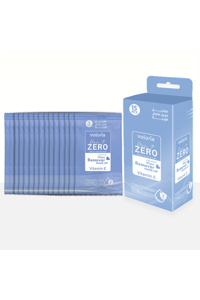 voloria مناديل ميكت زيرو مزيل مكياج فورى 15 حبه فولوريا