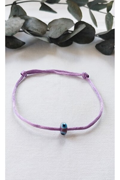 Bella Sera Studio Cam Nazar Boncuk Detaylı Saten İp Halhal