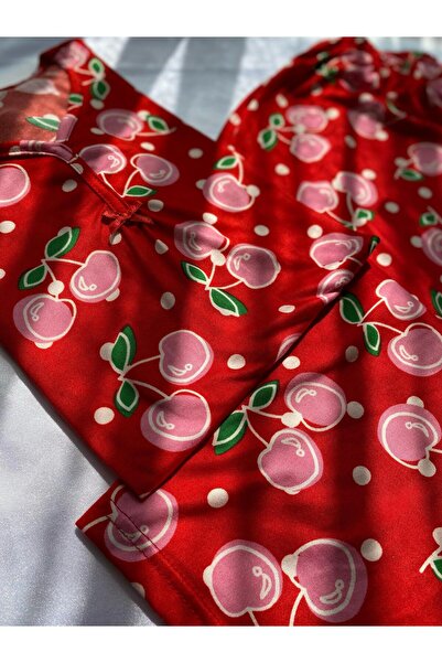 DCY DREAM Cherry Pattern Short Sleeve Pajama Set