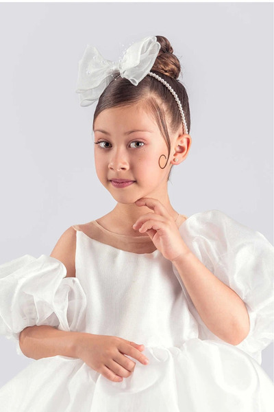 vestitino Girl's Evening Dress Princess Model Fluffy