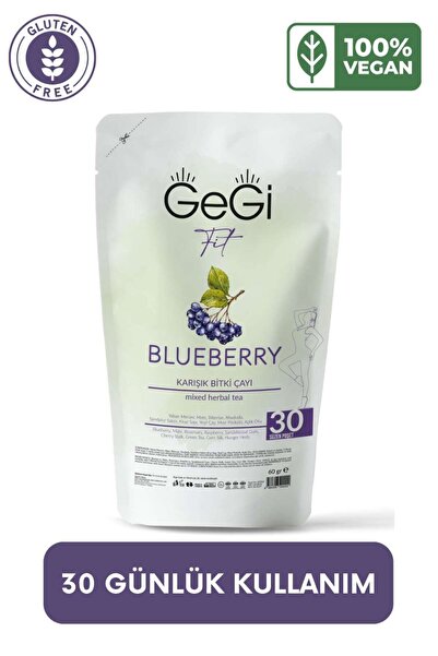 GEGİ Yaban Mersini Blueberry Tea Çay 1 Aylık Paket