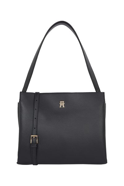 Tommy Hilfiger Tommy Hilfiger Women Black Legacy Med Crossover Satchel Bag