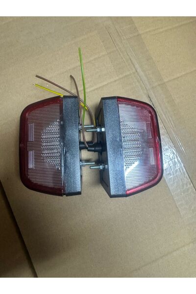 GUMUSONLINE Tır Kamyon Plaka Lambası Kırmızı 2 Adet Işıksan 2007