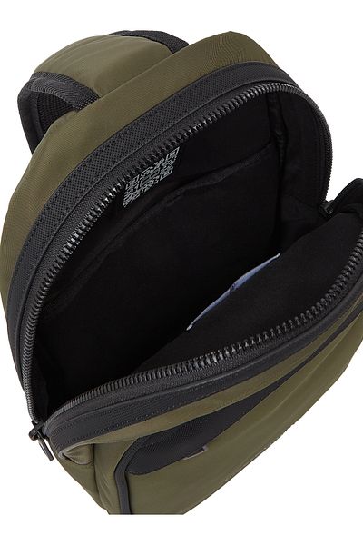 Tommy Hilfiger Men Army Green Repreve Sling Backpack