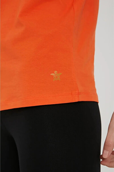 QUHOX Kadın Oversize Sporcu Atlet Turuncu