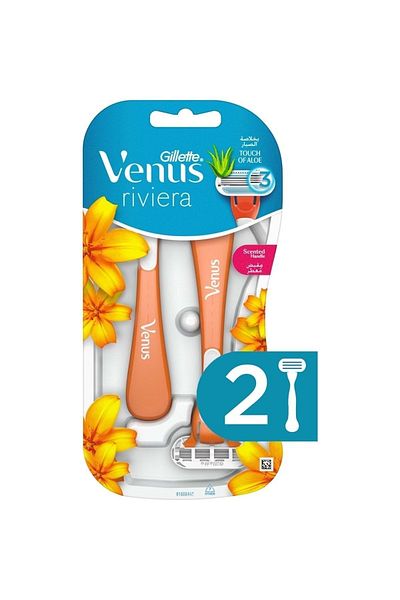 Gillette Venus مجموعة شفرات حلاقة نسائية للاستعمال مرة واحدة من ريفيرا مكونة من 10 قطع (5PK*2)