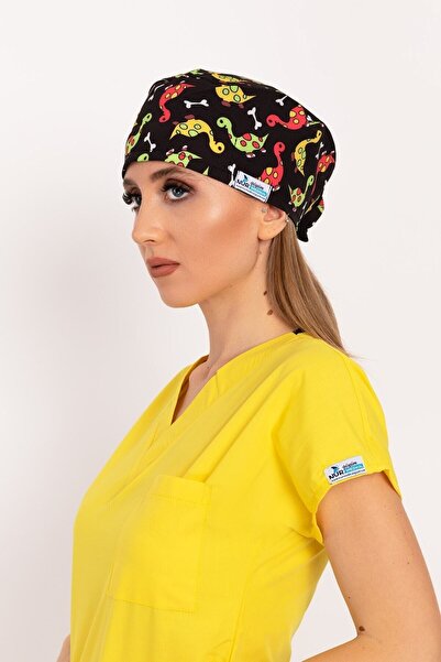 Nur Ortopedi Unisex Dinazor Temalı Hastane Doktor Hemşire Cerrahi Bonesi