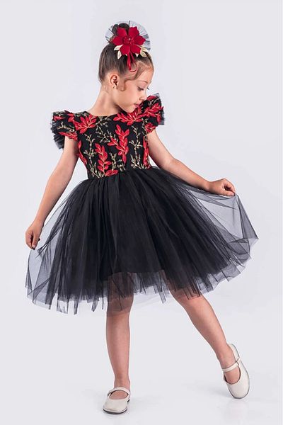 vestitino Girl's Dress Tutu Skirt Embroidered