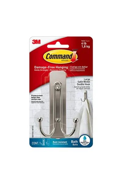 3M Command Large Double Bathroom Hook