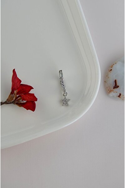 Sacce Scarves&Accessories 8 Mm Yıldız Charm Halka Piercing – Gold & Gümüş | Helix, Kıkırdak, Lob Uyumlu