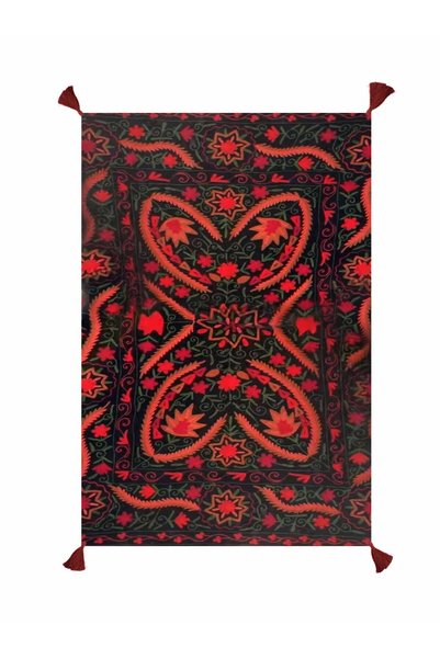 Rugs Modern Halı Haryana Collection Multi-Colored Floral Figured Vintage Patt...