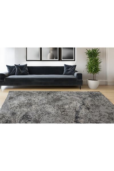 Brava Casa Gravontra Luxe Carpet, Anthracite Grey, , Short Pile 11 mm, 80x150 cm, 2200 g/m , BravaCasa