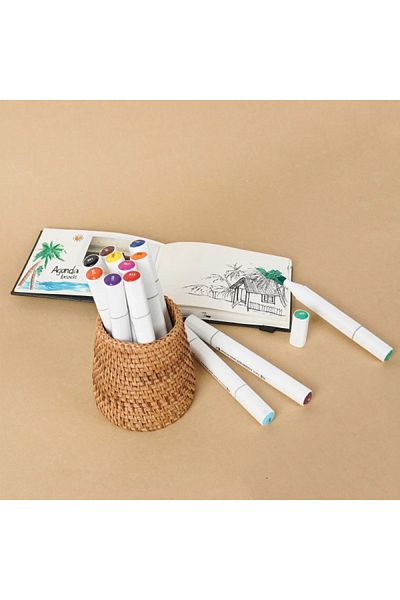 tafce 12 Piece Double Sided Professional Marker Paint Pen Set
