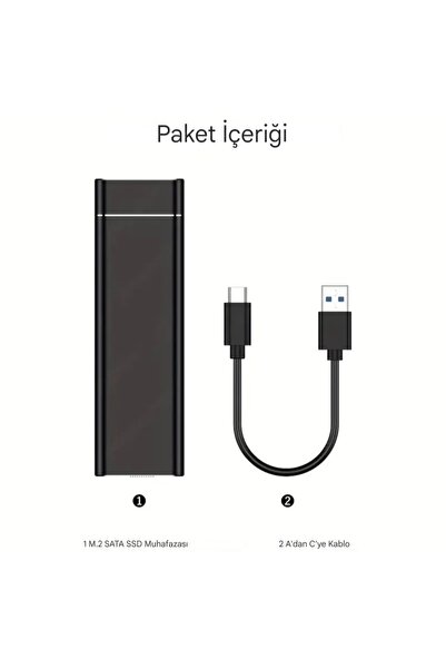 Global Jeyi M.2 NGFF SATA Ssd Muhafazası 2230/2242/2260/2280 metal 5Gbps Yüksek Hızlı Veri Aktarımı