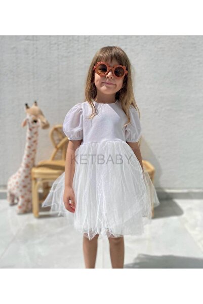 KETBaby Rochie pentru fetiță cu mânecă cu balon