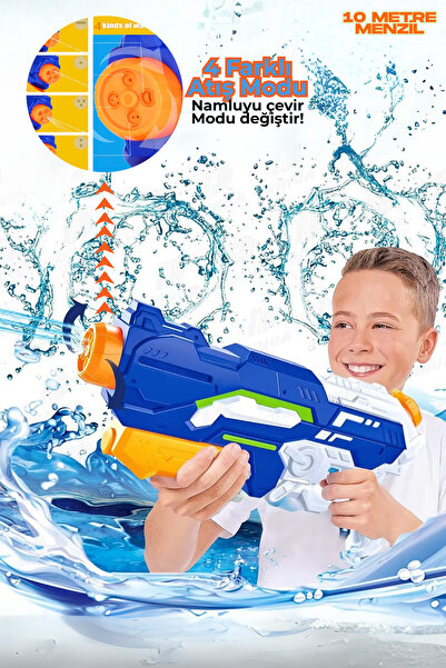 TUENGİ STORE Havuz Deniz Oyuncağı Büyük Boy Uzun Menzil Pompalı Su Tabancası ...