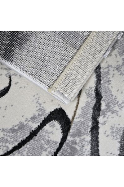 Brava Casa Twilight Dance Carpet, Black, Cream, Grey and Yellow, Short Pile 8 mm, 80x150 cm, 1750 g/m², BravaCasa