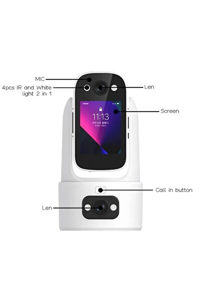 yoosee Ys-13 Ekranlı Yeni Nesi L4mp Wi-fi Kamera Ekranlı Dönebilen Ve Karşılıklı Konuşma Özellikli