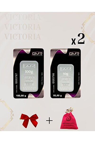 Victoria Sertifikalı 200 gr Külçe Gümüş 999 Ayar