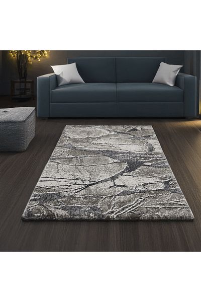 Brava Casa Obsidian Mist Carpet, Blue, Gray, , Short Pile 11 mm, 70x100 cm, 2200 g/m , BravaCasa