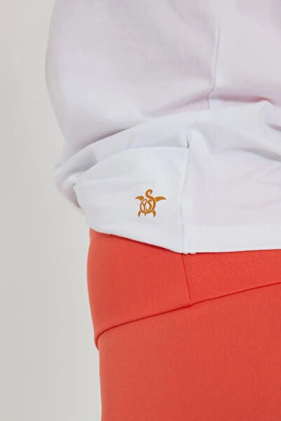 QUHOX Women's White Knot Detailed Athlete Tank Top