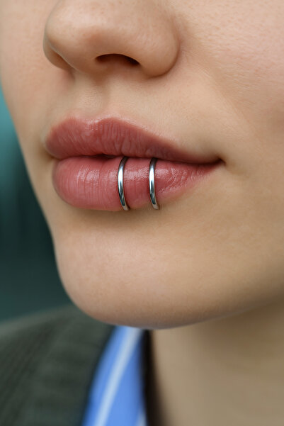 Sacce Scarves&Accessories Çelik Delik Gerektirmeyen Piercing | Earcuff Halka – Kulak, Dudak, Burun Uyumlu | Unisex
