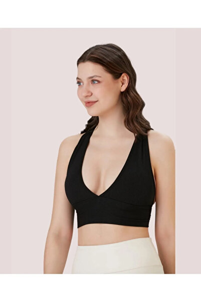 İKLİM LİFE Бюстие с V-образно деколте и дебел колан
