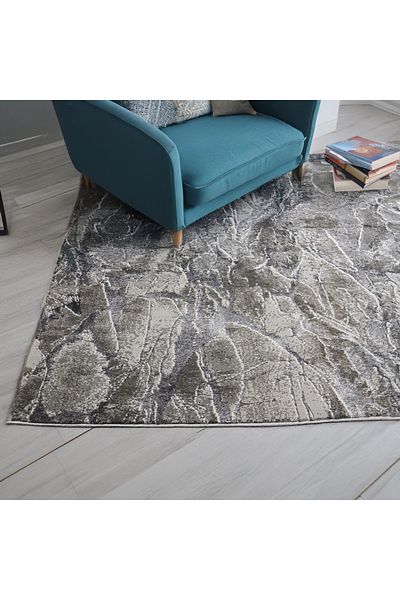 Brava Casa Covor Obsidian Mist, Albastru, Gri, Brad Scurt 11 mm, 80x150 cm, 2200 g/m², BravaCasa