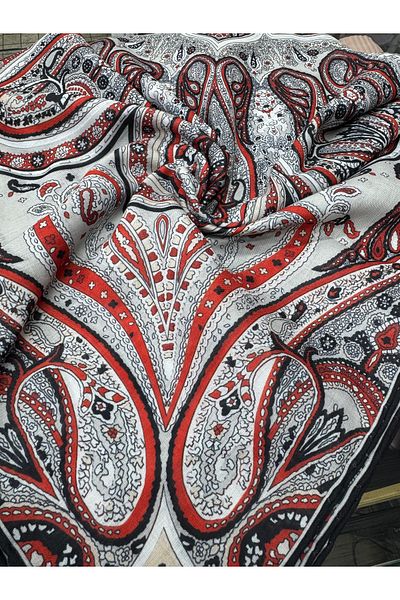 Aknur Moda Μαλακό κασκόλ με σχέδια