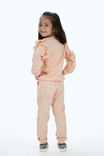 s.t. sebat tekstil Girl's Printed Tracksuit Set