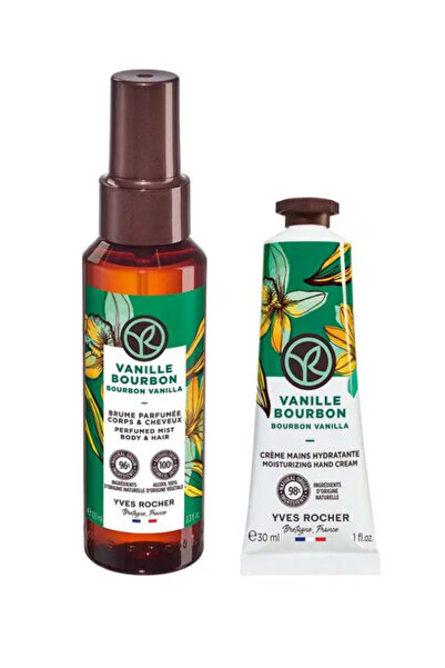 Yves Rocher Egzotik Vanilya El Kremi 30ml & Saç Vücut Spreyi 100ml 2'li Set