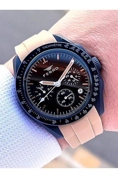 FERRO Silicone Cord 5 Atm Water Above Men's Watch 1140.m3 Functions Beyond for Sports and Teenagers